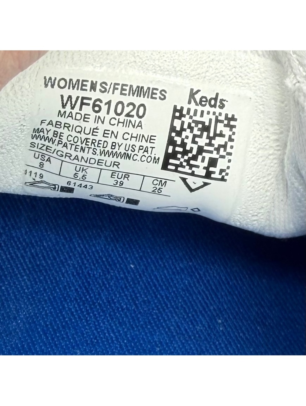 Keds Double Decker Canvas Slip On Sneaker Shoes White Womens Sz 8 WF61020 - Picture 9 of 9